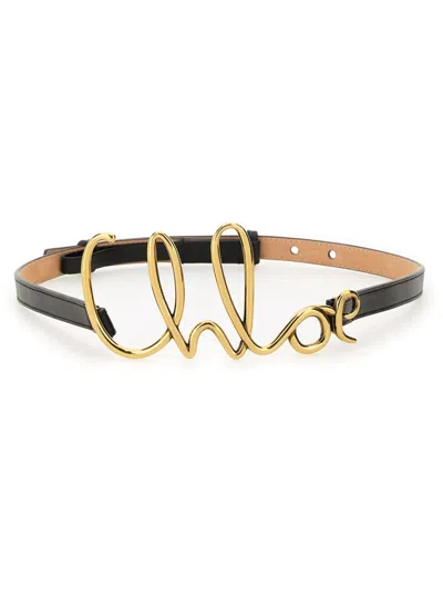 Chloé Women Small Belt "iconic" In Black