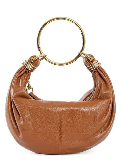 CHLOÉ WOMEN'S SMALL BRACELET HOBO BAG CLAY BROWN | CHC24AS611N72
