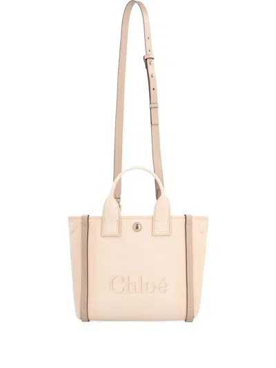 Chloé Women's Small Canvas Tote Bag In Sand