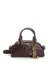 Chloé Small Bowling Shoulder Bag In Leather In Brown