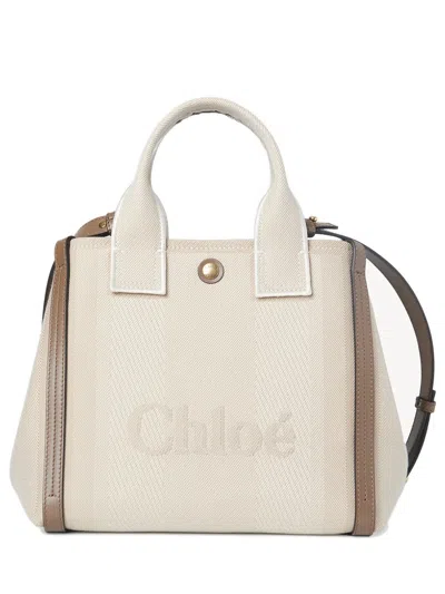 Chloé Women Small  Carry Tote Bag In White