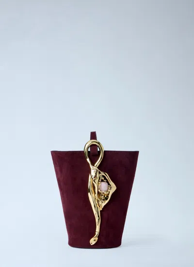 Chloé Women Small Eden Treasures Bucket Bag In Red