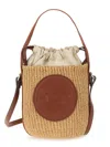 Chloé Horse Medallion Paper Bucket Bag In Brown