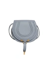 Chloé Women's Small Marcie Leather Saddle Bag In Blue