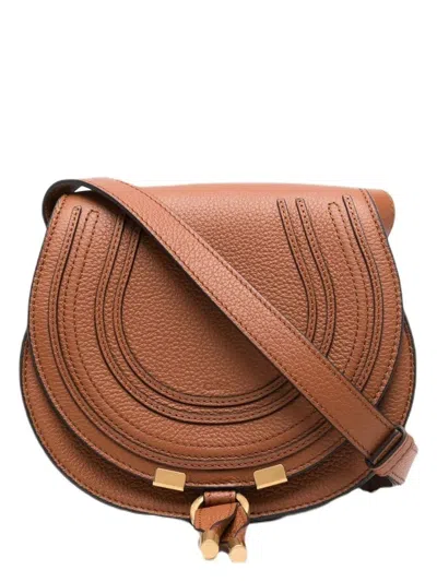 Chloé Women's Small Marcie Saddle Bag In Brown