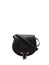 Chloé Marcie Small Embossed Leather Saddle Bag In Multicolor
