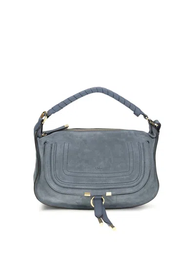 Chloé Women Small Marcie Shoulder Bag In Blue