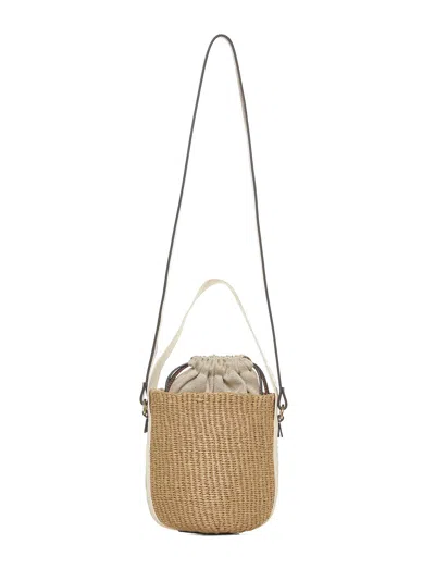 Chloé Women Small Woody Basket Bag In Neutral