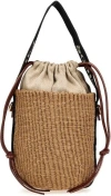 Chloé Small Woody Bucket Bag In Blackbeige