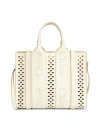 CHLOÉ WOMEN'S SMALL WOODY PERFORATED LEATHER SHOULDER BAG