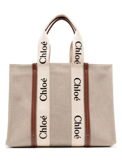 Chloé Small Woody Tote In Brown