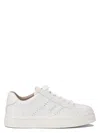 Chloé Lauren Leather Sneakers In White