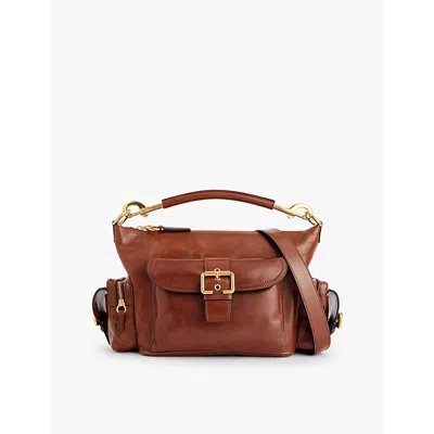 Chloé Chloe Womens Sooty Brown Camera Small Leather Shoulder Bag