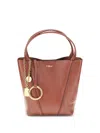 Chloé Grained Leather Shoulder Bag In Brown