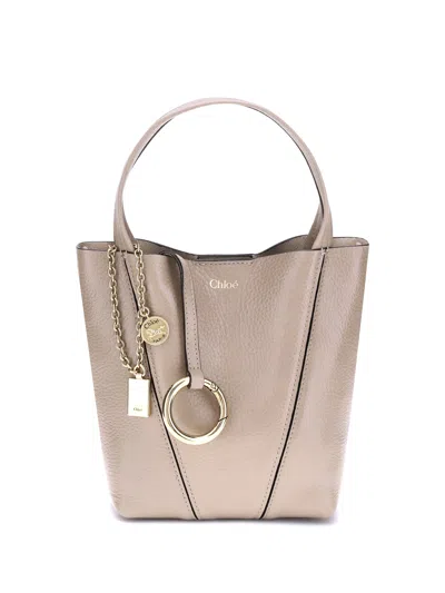 Chloé Women Spin Shoulder Bag In White