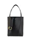 Chloé Grained Leather Medium 'spin' Bag In Black