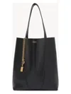 Chloé Small Spin Tote In Grained Leather Bags In Black