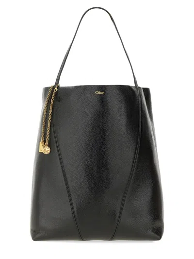 Chloé Chloe' Women Spin" Tote Bag In Black