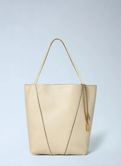 Chloé Women Spin Tote Bag In Neutral