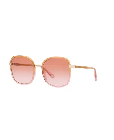 Chloé Women's Square Sunglasses, Ch0031s 6n000407 In Gold