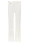 Chloé Low-rise Cotton Wide-leg Pants In White