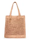 Chloé Women's Summer Banana Logo Crocheted Tote Bag