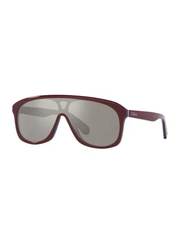 Chloé Women's Sunglasses, Ch0212s In Burgundy