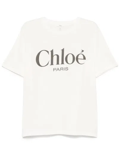 Chloé Chloe Women T-shirt In Neutral