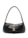 Chloé The 99 Shoulder Bag In Shiny Grained Calfskin In Black