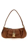 Chloé Womens Clay Brown The 99 Padlock-embellishment Leather Shoulder Bag