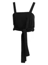 Chloé Crop Top With Ties In Black
