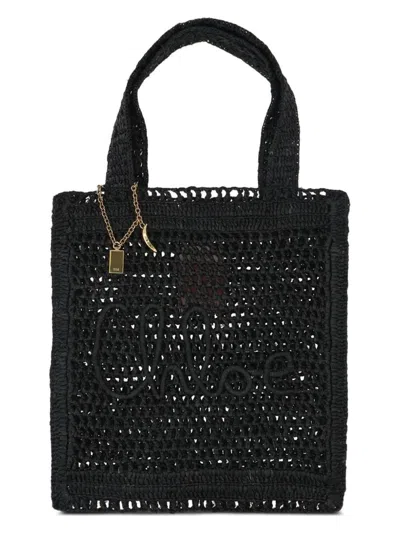 Chloé Chloè Summer Banana Rafia Tote Bag