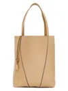 Chloé Chloe Spin Small Light Brown Tote Bag In Milkybrown