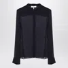 Chloé Women's Transparent Blue Silk Blouse In Blue
