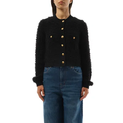 CHLOÉ WOMEN'S TWEED KNIT CARDIGAN
