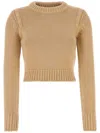 Chloé Beige Cotton And Cashmere Sweater In Ultimanude