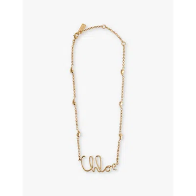 Chloé C Choker In Vintage Gold
