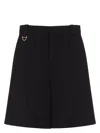 Chloé Chloe Virgin Wool Shorts Women In Black
