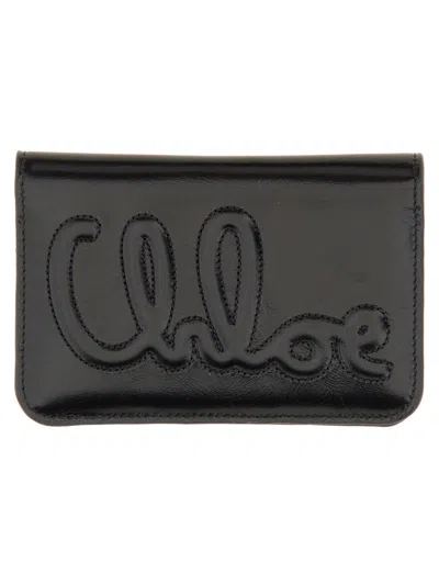 Chloé Chloe' Women Wallet With Logo In Black