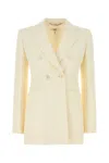 Chloé Chloe Cream Hemp Blend Blazer