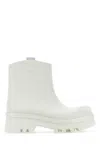 Chloé Rubber Boots With Tank Sole In White