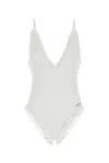 Chloé Chloe Women White Stretch Nylon Swimsuit In White