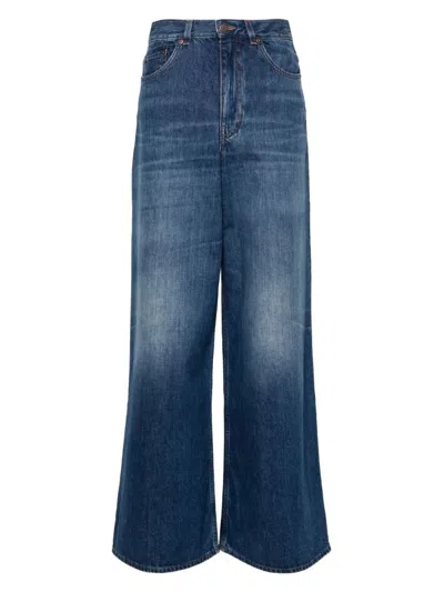 CHLOÉ WOMEN'S WIDE CAMAL DENIM JEAN PANTS