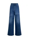 Chloé Women Wide-leg Denim Jeans In Blue
