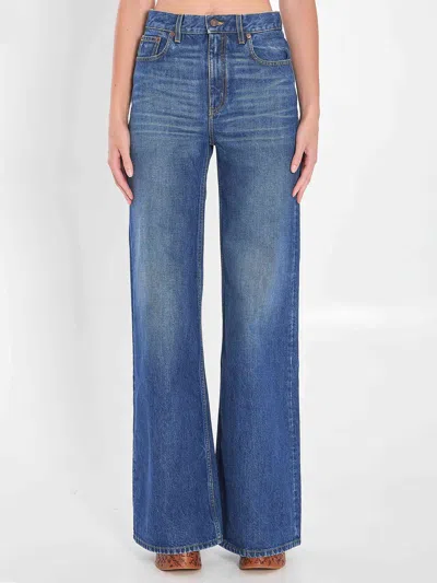 Chloé Chloe Women Wide-leg Jeans In Blue