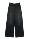 Chloé Chloe Loose Black Washed Jeans Women In Black