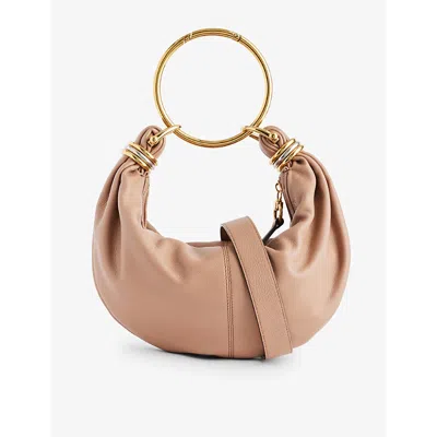CHLOÉ WOMENS WOODROSE BRACELET-HANDLE LEATHER BAG