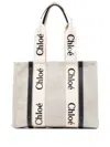 Chloé Chloè Woody Medium Canvas Tote In Multi