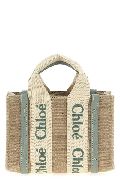 Chloé Women 'woody' Mini Handbag In Green