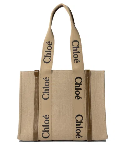 Chloé Women's "woody" Shoulder Bag In Brown
